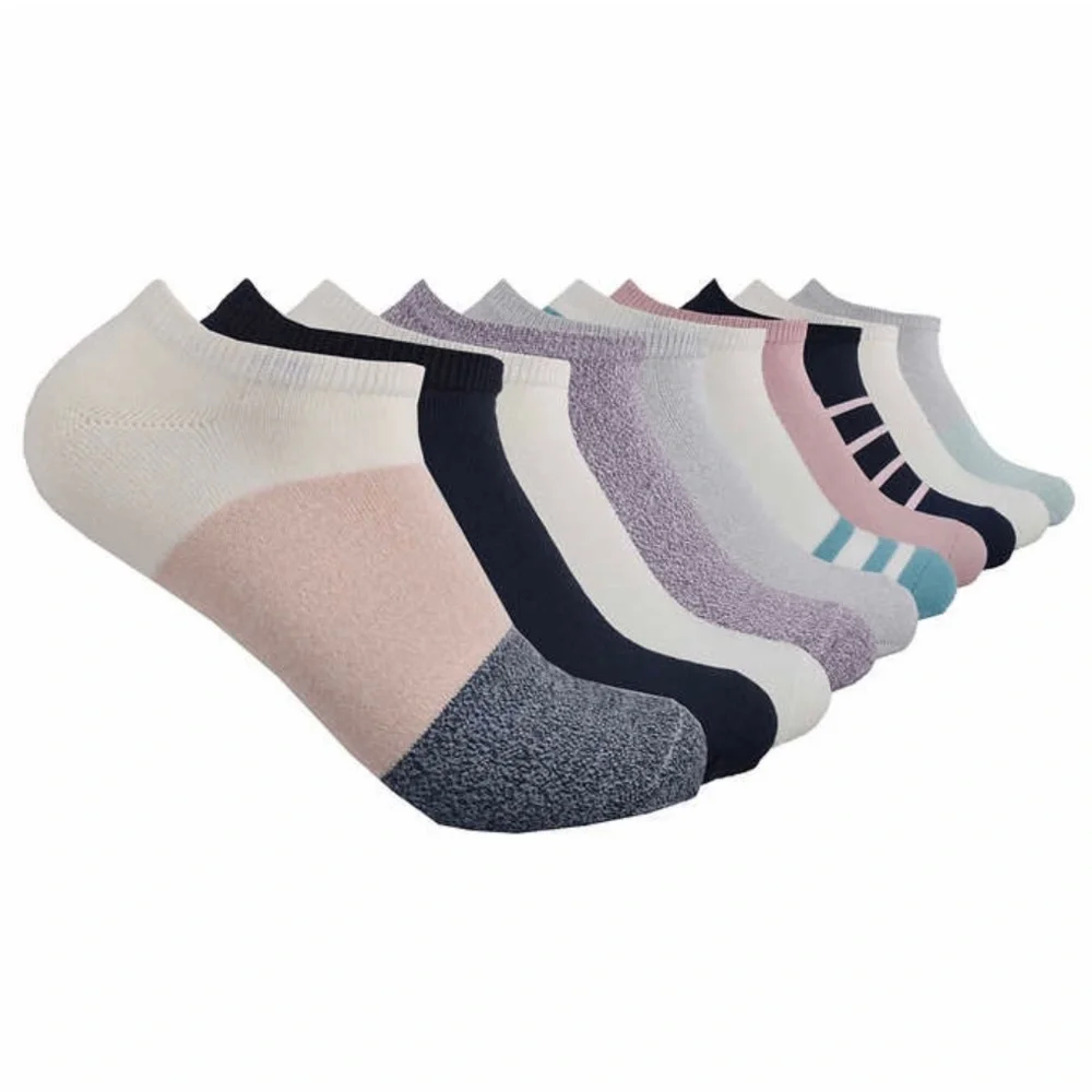 Lucky Brand Women's Super Soft No Show Socks 10 Pairs Size 4-10 Multi Colors New